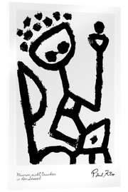 Quadro em acrílico Mumon Drunk Falls Into Chair - based on Klee - Paul Klee