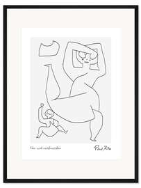 Gerahmter Kunstdruck Vor- und Nachmachen