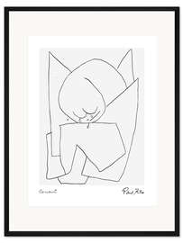 Gerahmter Kunstdruck Es weint