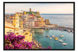 Gerahmter Kunstdruck Vernazza