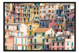 Gerahmter Kunstdruck Italienisches Dorf