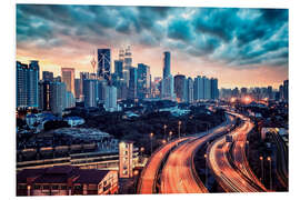 Foam board print Kuala Lumpur Sunset