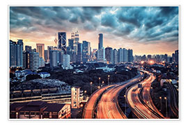 Poster Kuala Lumpur Sunset