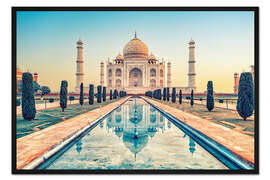 Gerahmter Kunstdruck Schönes Taj Mahal