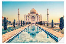 Selvklebende plakat Beautiful Taj Mahal