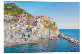 Acrylic print Manarola village