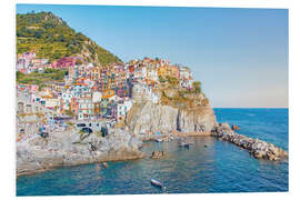 Foam board print Manarola village