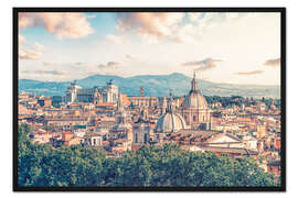 Gerahmter Kunstdruck Dächer von Rom