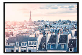 Gerahmter Kunstdruck Pariser Dächer