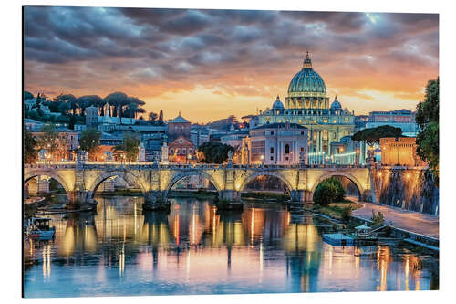 Tableau en aluminium La ville de Rome