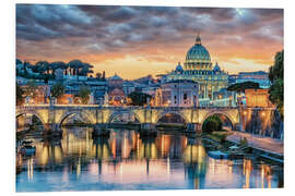 Foam board print The City Of Rome