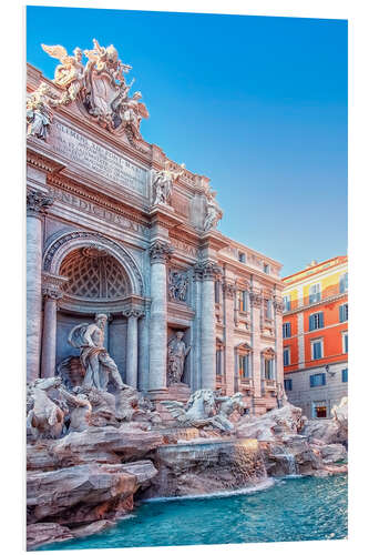 Foam board print Trevi Fountain