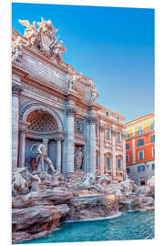 Foam board print Trevi Fountain