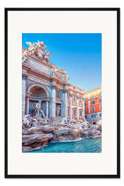 Gerahmter Kunstdruck Trevi-Brunnen