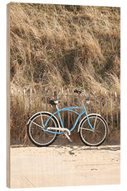 Obraz na drewnie Beach bike in Holland