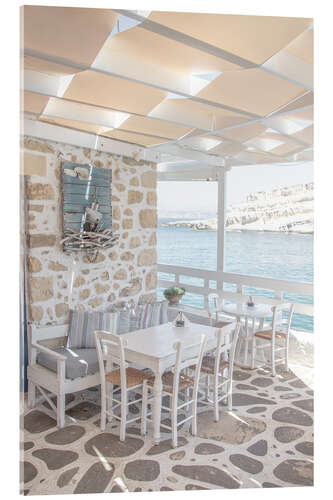 Obraz na szkle akrylowym White Terrace In Greece