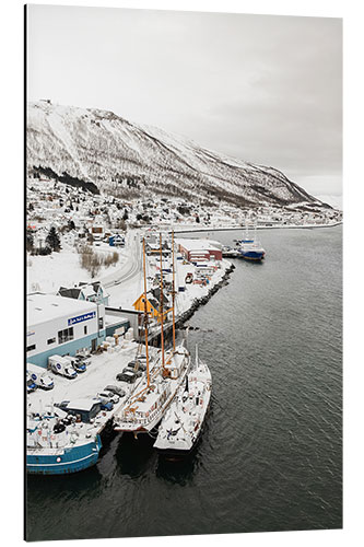 Alubild Hafen in Tromsø, Norwegen