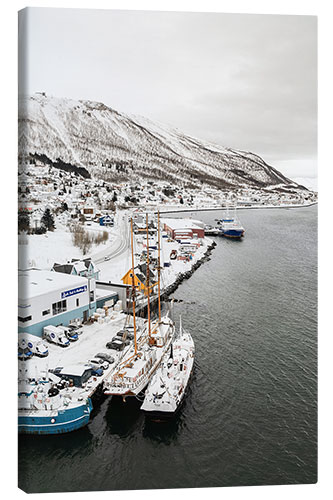 Quadro em tela Porto em Tromso, Noruega