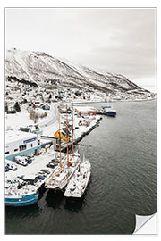 Naklejka na ścianę Harbor In Tromso, Norway