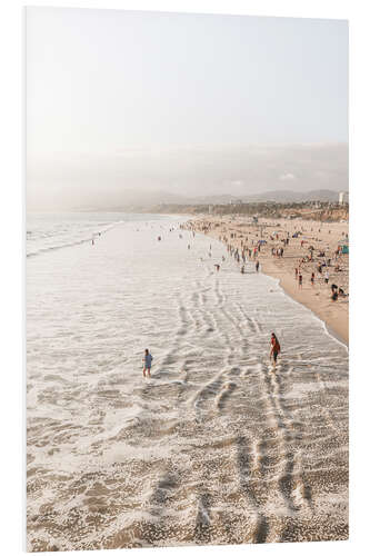 Hartschaumbild Santa Monica Beach, Kalifornien