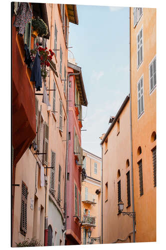 Cuadro de aluminio Colorful street architecture in Nice