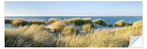 Självhäftande poster Dune landscape panorama