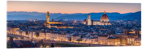 Quadro em acrílico Florença à noite