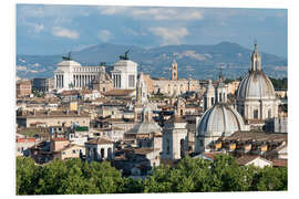 Foam board print Rome skyline with Vatican City and Victor Emmanuel II Monument