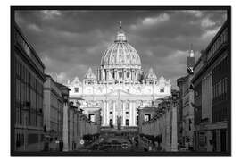 Gerahmter Kunstdruck Petersdom in Rom