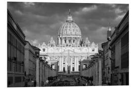 Print på skumplade St. Peter's Basilica in Rome