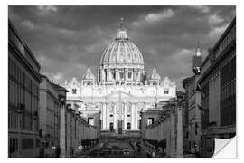 Selvklebende plakat St. Peter's Basilica in Rome