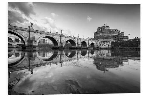 Print på skumplade Castel Sant'Angelo and Castel Sant'Angelo