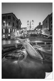 Sisustustarra Spanish Steps and Fountain Fontana della Barcaccia