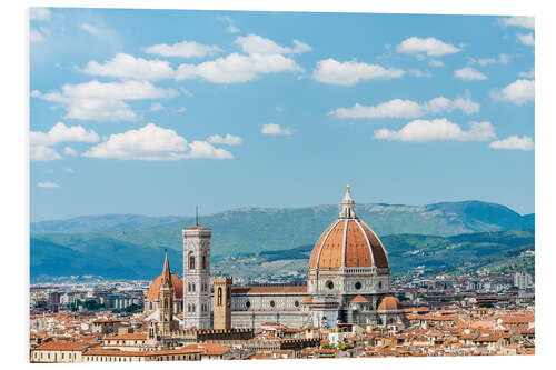 Tableau en PVC Cathédrale de Florence en été