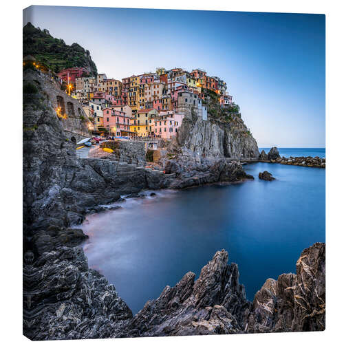 Canvas print The coastal village of Manarola