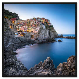Gerahmter Kunstdruck Das Küstendorf Manarola