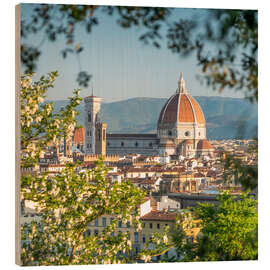 Tableau en bois Florence Cathedral