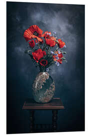 Foam board print Poppy bouquet