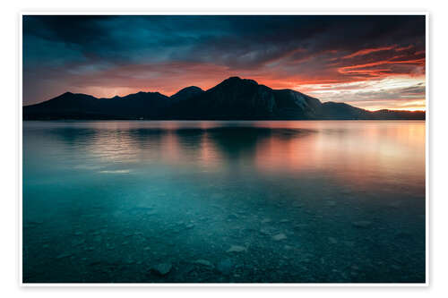 Poster Gewitter am Walchensee