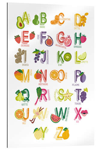 Gallery print Yummy ABC poster