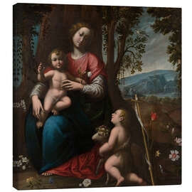 Canvastavla Madonna and Child with the Infant Saint John the Baptist