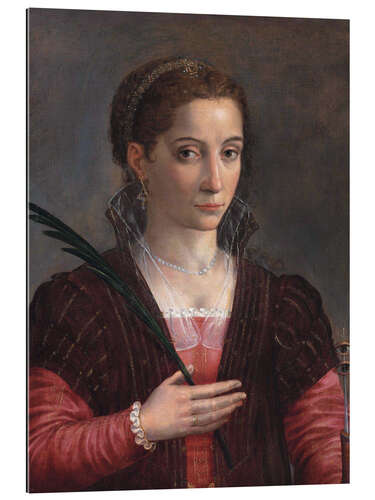 Gallery print Portrait of a lady, as Saint Lucy