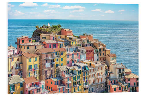 Foam board print Manarola village