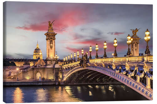 Quadro em tela Romantic Paris