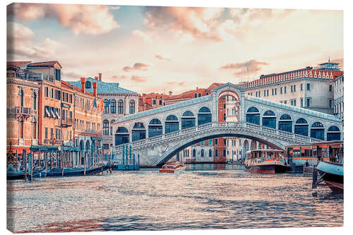 Tableau sur toile Ponte Di Rialto