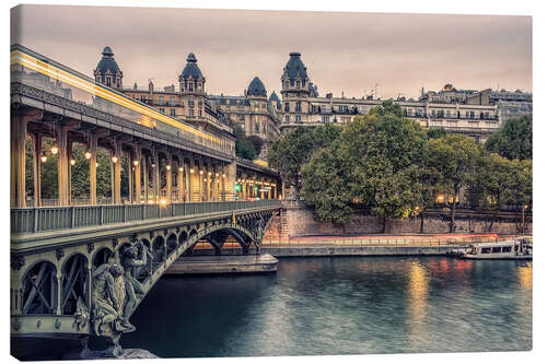 Quadro em tela Bir-Hakeim - Métro Paris