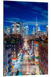 Magnettafel New York, Lower East Side Nachts