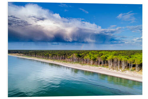 Tableau en PVC The Baltic coast from above