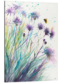 Magnettafel Biene und Distel