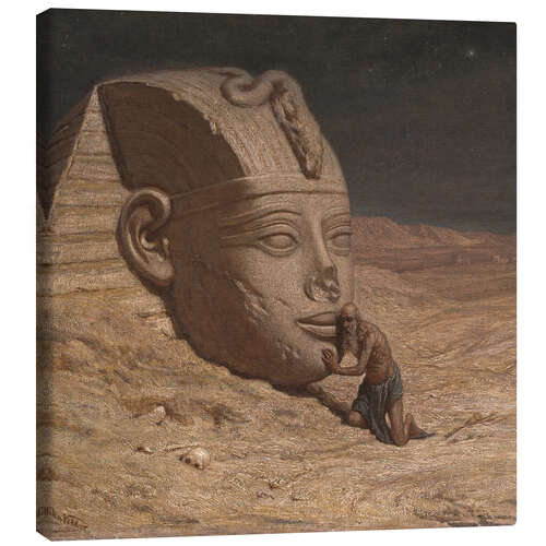 Stampa su tela The Questioner of the Sphinx